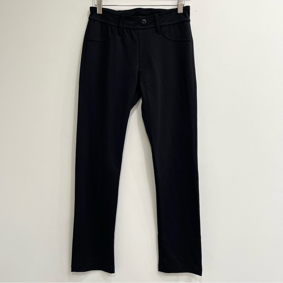 AMERICAN GIANT Black Slim Leg Cigarette Ponte Trouser Dress Pants Size 4 - Picture 1 of 8